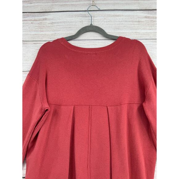 Saturday Sunday Anthropologie Rough Seam Tunic Sweater Womens XS Pink Rose - Picture 3 of 12